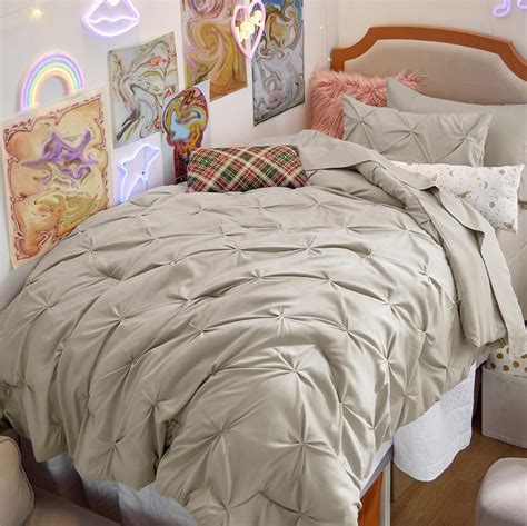 Bedsure Twin Size Comforter Sets - 5 Pieces Pintuck Bed Set Twin Size ...