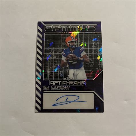 DJ Lagway 2025 Leaf Optichrome #OA-DJL Optimus Autographs - Lazer ...