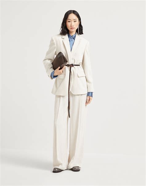 Satin shirt (252M0C59NR516C2641) for Woman | Brunello Cucinelli