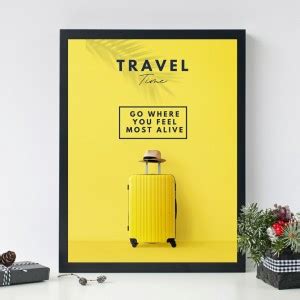 Travel Time Motivational Paper Print - Quotes & Motivation, Typography ...