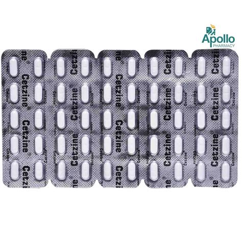 Cetzine Tablet | Uses, Side Effects, Price | Apollo Pharmacy