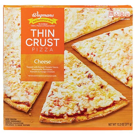 Wegmans Thin Crust Cheese Pizza | Fig App