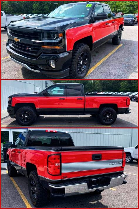 Black & Red Two Tone Chevy Silverado 2023