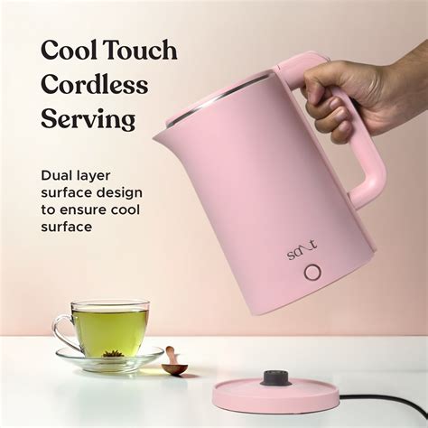 SteamWell Pro Stainless Steel Electric Kettle, 1.8L – Salt