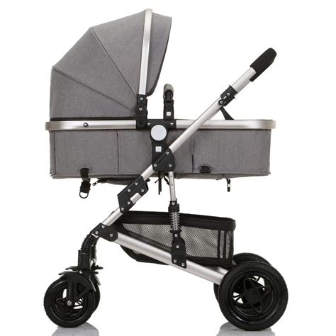 2 in 1 Luxury Baby Pram Stroller Functional Foldable Pram with Bassinet ...