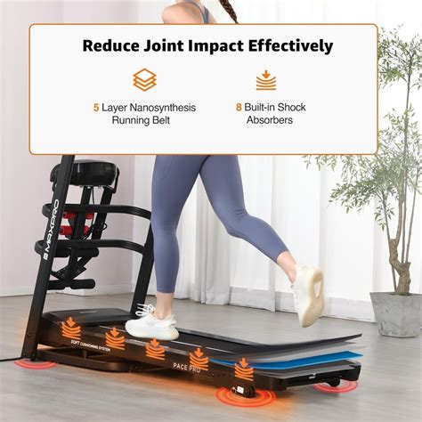 Maxpro Pace Pro Treadmill for Home Use With 110kg Weight Capacity
