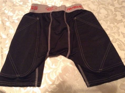 Rawlings Pro Dri football compression shorts padded youth large sports ...