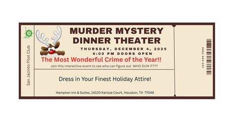 Murder Mystery Dinner Theater, 14120 Karissa Ct, Houston, TX 77049-3866 ...