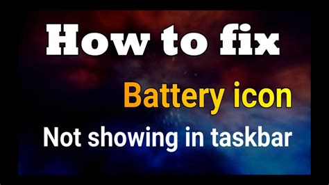Image result for Battery Taskbar Not Showing