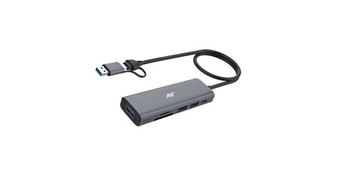 Ant Booster 601 5-in-1 Hub, USB 3.0 Gen 2 Adapter with SSD Card Reader ...