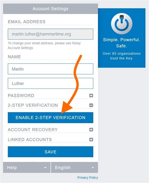 Image result for Turn On 2 Step Verification