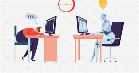 Cartoon Robot Doing Work 的图像结果