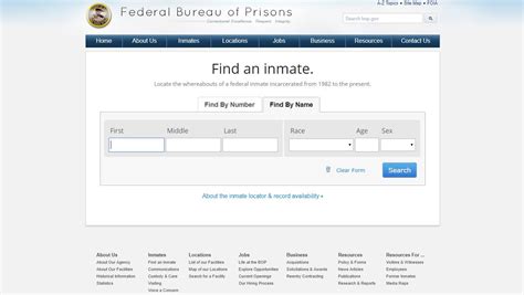 Find Prisoner Info and Mugshots