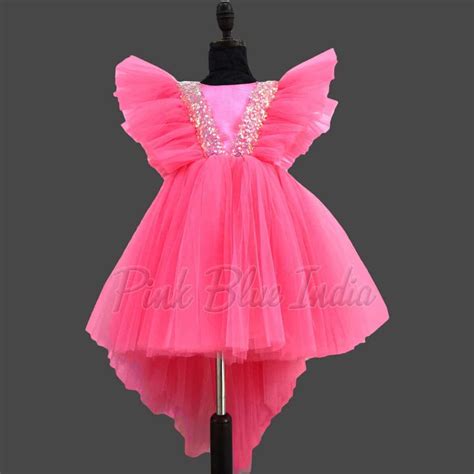 Bubblegum Pink Girls Birthday Party Dress