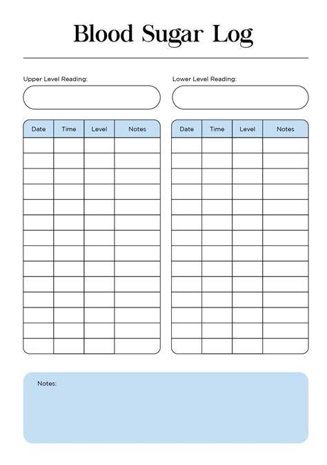 Sugar Blood Pressure Log - 12 Free PDF Printables | Printablee