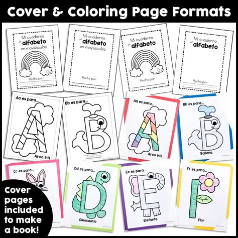 Spanish Uppercase Alphabet Coloring Pages - Crafty Bee Creations