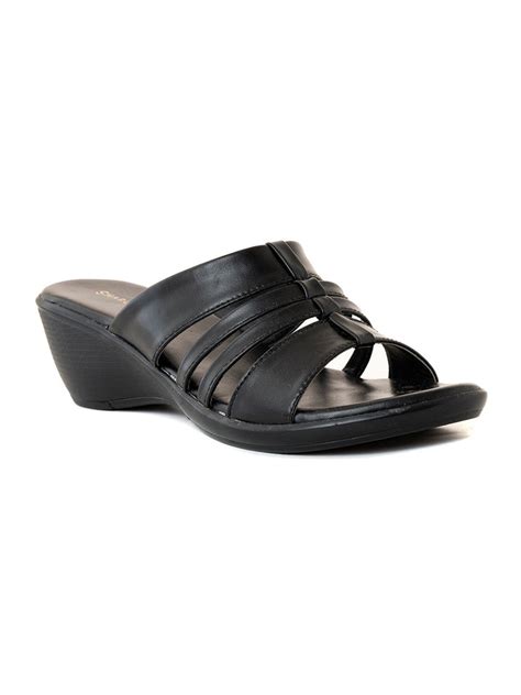 Buy KHADIM Sharon Wedge Heel Mule Slip-On Sandal for Women Online in ...