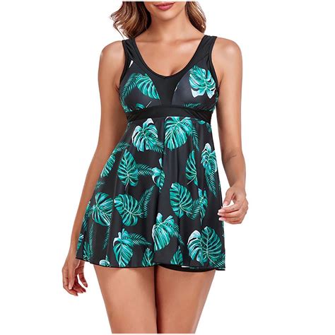 Utoimkio Clearance Tankini Swimsuits for Women Tummy Control Two Piece ...