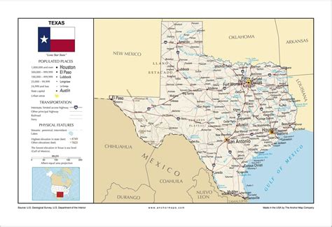 Amazon.com: 1876 REPUBLIC OF TEXAS MAP with VINTAGE PICTURES poster ...