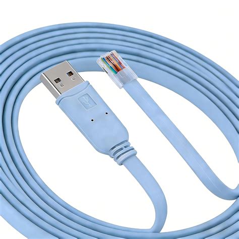Feanteek USB Console Cable,USB to RJ45 for Cisco Switch Console with ...