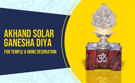 Buy SolarBasket Akhand Solar Diya for Puja,Temple,Home Decoration 2 ...