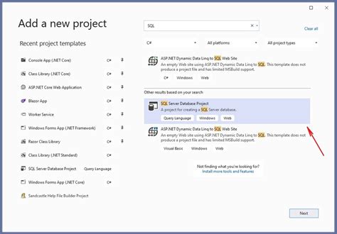 SQL Server Projects Visual Studio Tutorial 的图像结果