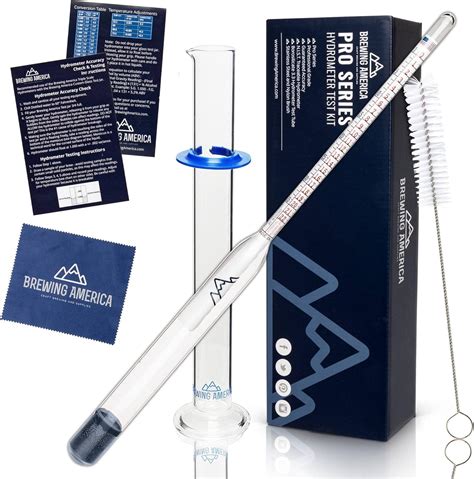 Buy Brewing Hydrometer Alcohol Tester Kit: Beer & Wine American-Made ...