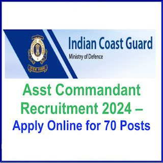 Indian Coast Guard Asst Commandant Recruitment 2024 – Apply Online for ...