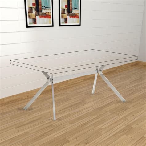 Buy Myd Stark 6-Seater Dining Table Legs - Silver from Home Centre at ...