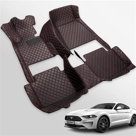 Castlerock Leather Car Floor Mats for Ford Mustang 2015 2016 2017 2018 ...