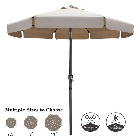 Buy ABCCANOPY 9ft Outdoor Market Patio Umbrella with Push Button Tilt ...