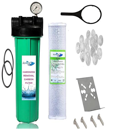 IONIX Whole House Water Filter With Glycerine Pressure Guage&Industrial ...