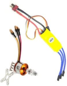 INVENTO 1pcs 1000KV BLDC Motor + 1pcs 40A ESC for Quadcopter Helicopter ...