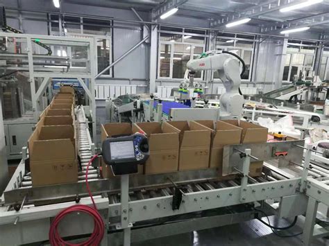 日用品行业：三禾农业使用机器人装箱流水线方案 _ 上海万尔纸箱包装