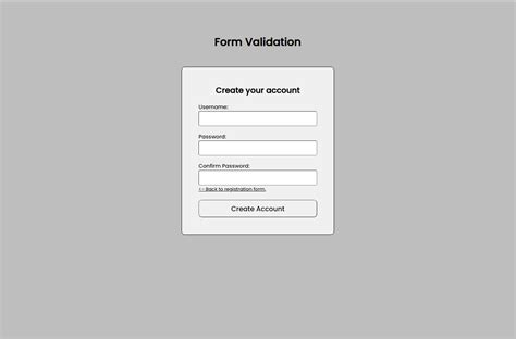 HTML Code Using Form Controls and Validations 的图像结果