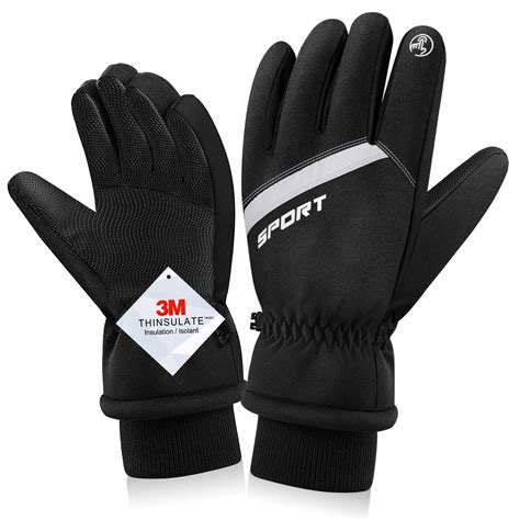 Winter Gloves Men Women Touchscreen Water Resistant Windproof 3M ...