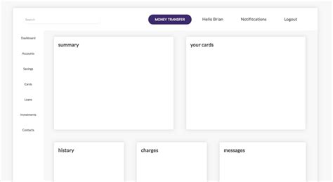 Image result for Bank Account Dashboard Java