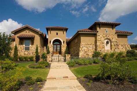 Front View Of Tuscan Style Residence