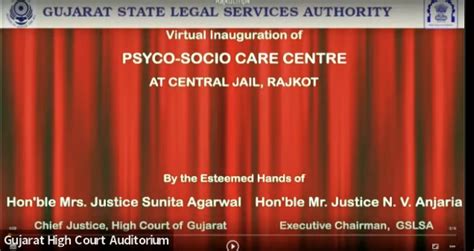 Gujarat High Court Chief Justice Inaugurates Psycho-Socio Care Centers ...