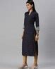 Buy Navy Blue Kurtas for Women by SHOWOFF Online | Ajio.com