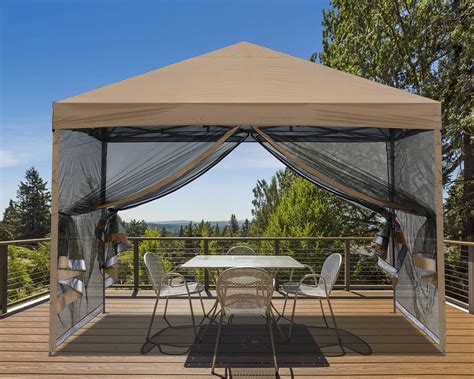 Buy MASTERCANOPY Pop-Up Easy Setup Outdoor Canopy with Netting Screen ...