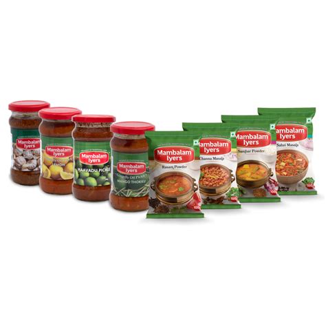 Super Masala Mix & Pickle Mega Pack – Mambalam Iyers Food Products