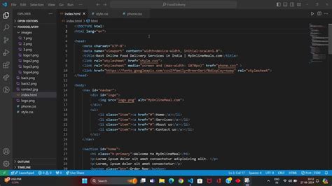 Food Delivery Website Source Code Using HTML CSS and JavaScript Free Download 的图像结果