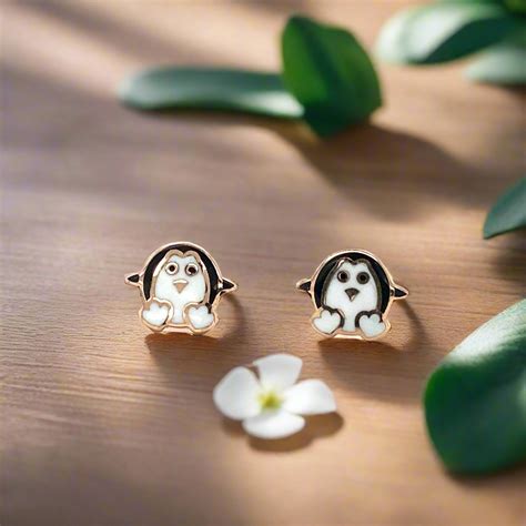 LITTLE WONDER -PENGUIN EARRINGS - EFIF Diamonds – EF-IF Diamond Jewellery