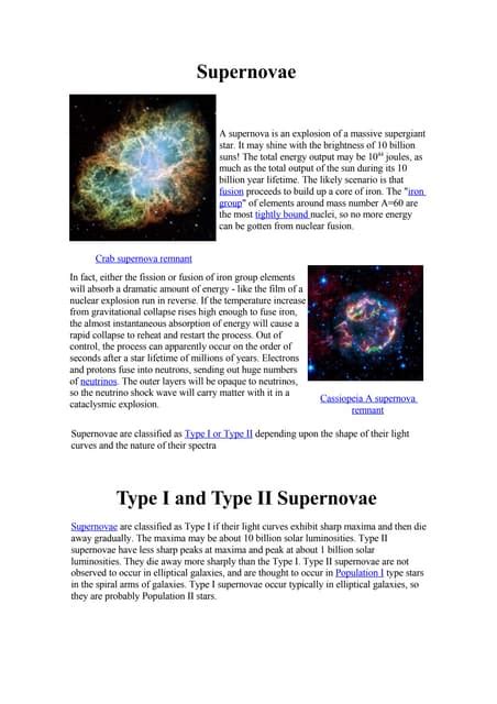 Supernova Types 的图像结果