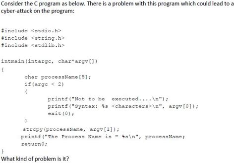 Programming in C: Program Error Type