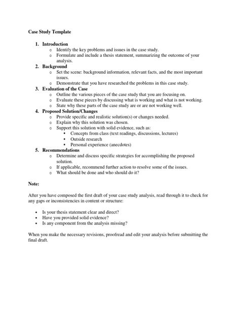 Example of Case Study Template 的图像结果