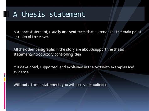 Image result for Controlling Idea Definition Example