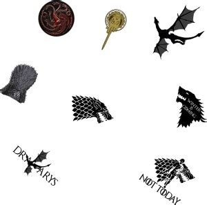 Maachis 7.62 cm Game of Thrones Stickers for Laptop Mobile Scrapbook ...