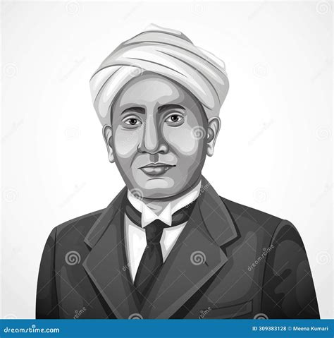 C. V. Raman Vector Illustration, Indian National Science Day Celebration, Banner With Lab ...